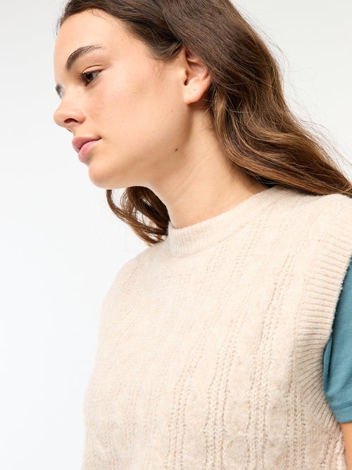 Camisola sem mangas com torcidos - Kiabi