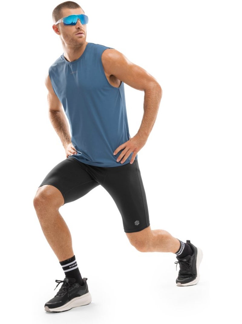 Camisola sem mangas de corrida para homem Azul - Kiabi