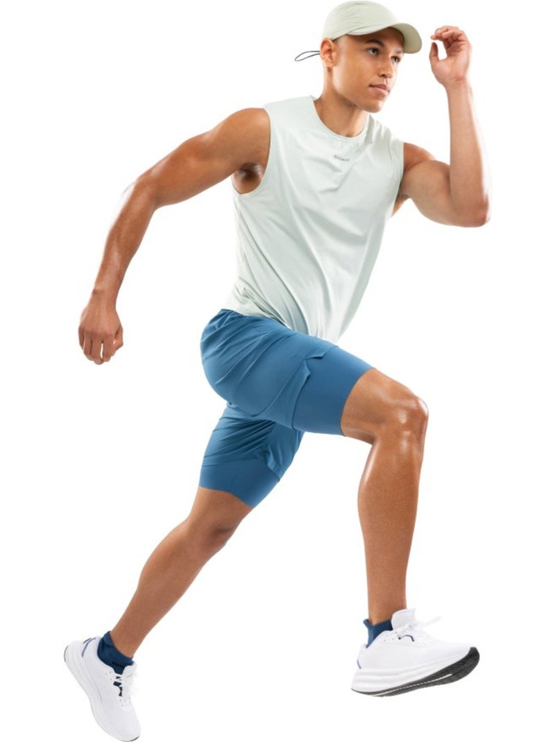 Camisola sem mangas de corrida para homem Verde - Kiabi