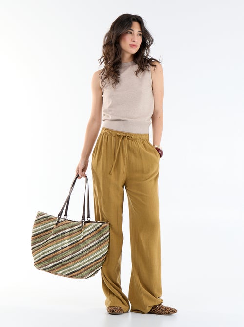 Camisola sem mangas de gola redonda - Kiabi