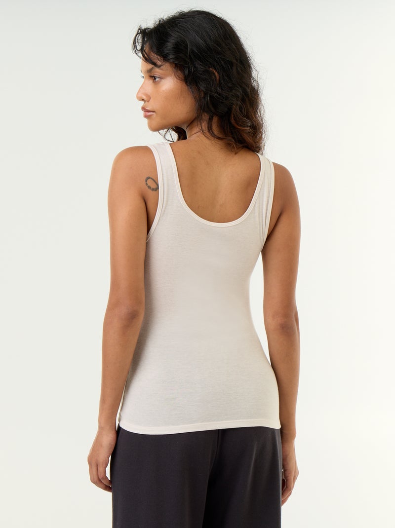 Camisola sem mangas de lã mesclada Cinza - Kiabi