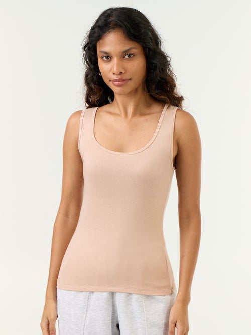 Camisola sem mangas de lã mesclada - Kiabi