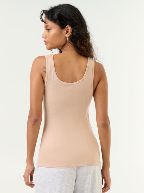 Camisola sem mangas de lã mesclada - Kiabi