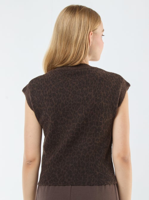 Camisola sem mangas de malha quente - Kiabi