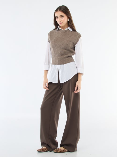 Camisola sem mangas de malha quente - Kiabi