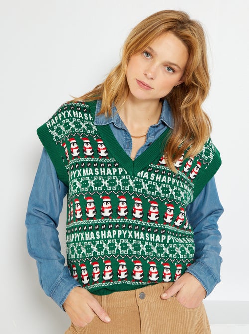 Camisola sem mangas de Natal - Kiabi