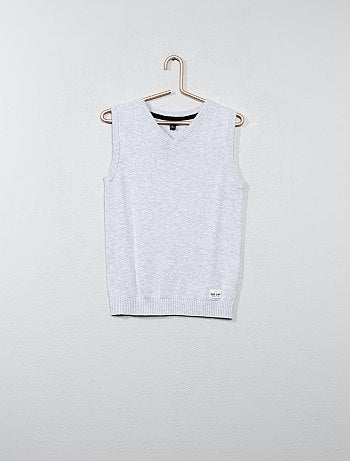 Camisola sem mangas decote em V - Kiabi