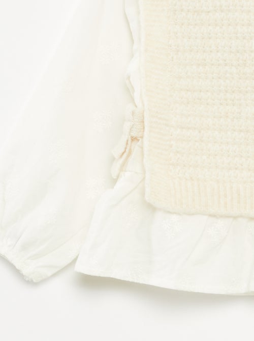 Camisola sem mangas e blusa 2 em 1 - Kiabi