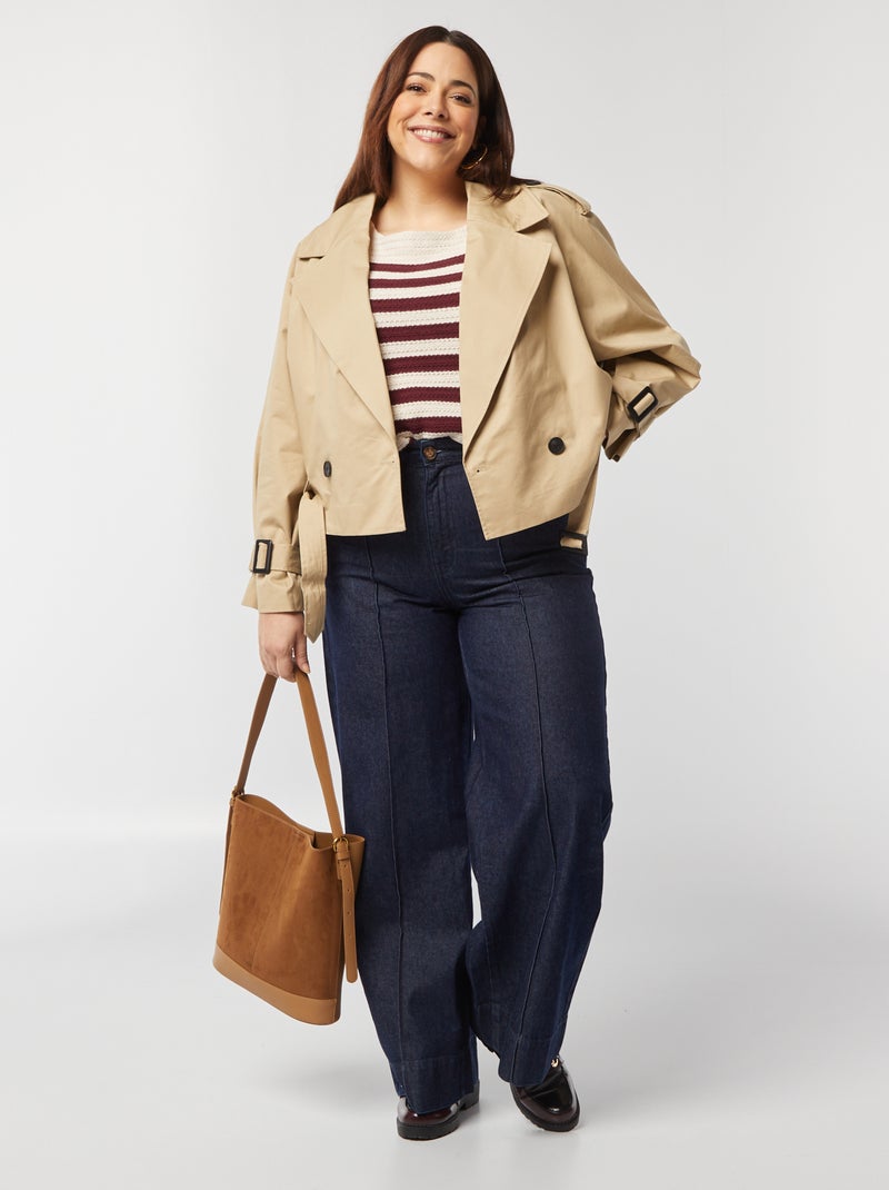 Camisola sem mangas em croché Vermelho - Kiabi