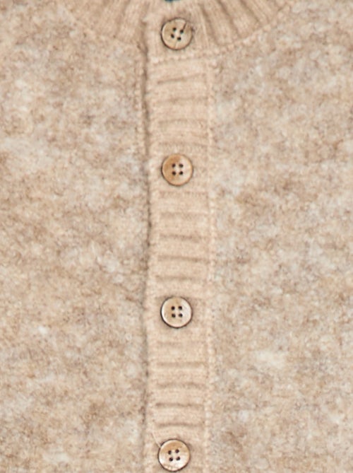 Camisola sem mangas em malha bouclé - Kiabi