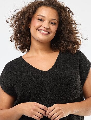 Camisola sem mangas em malha fina