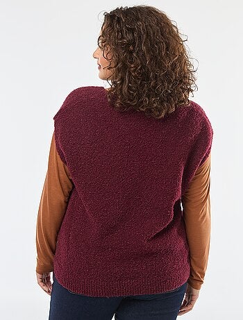 Camisola sem mangas em malha fina