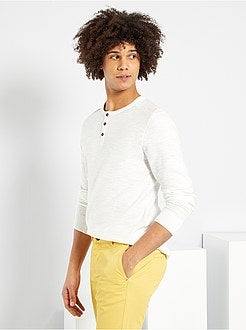 Camisola slim com gola tunisina - Kiabi