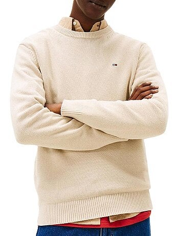 Camisola Slim Fit Bege para Homem Tommy Hilfiger