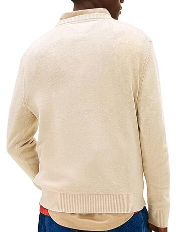 Camisola Slim Fit Bege para Homem Tommy Hilfiger