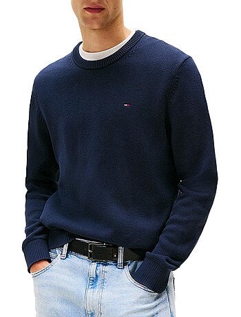 Camisola Slim Fit Tommy Hilfiger para Homem Azul Marinho