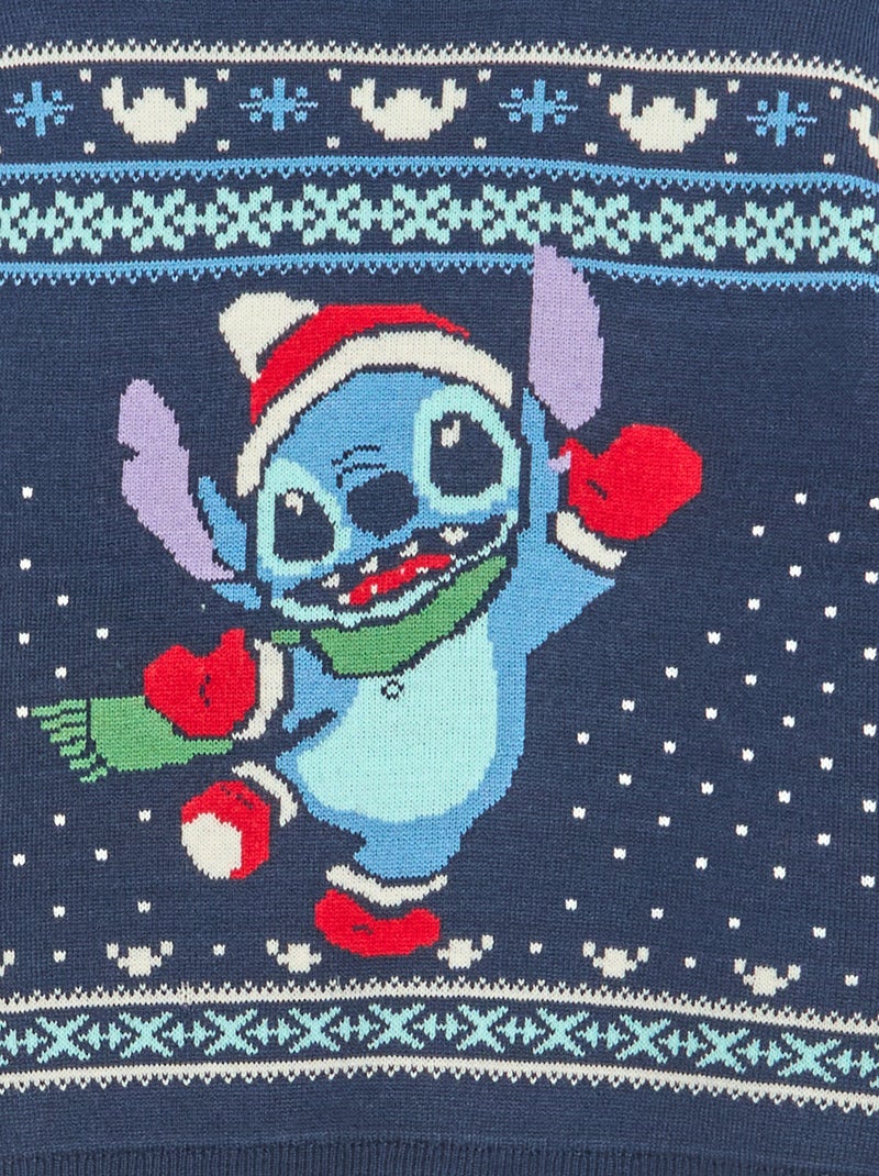 Camisola 'Stitch' 'Disney' Natal Azul - Kiabi