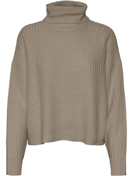 Camisola Taupe Vero Moda Momega para Mulher - Kiabi