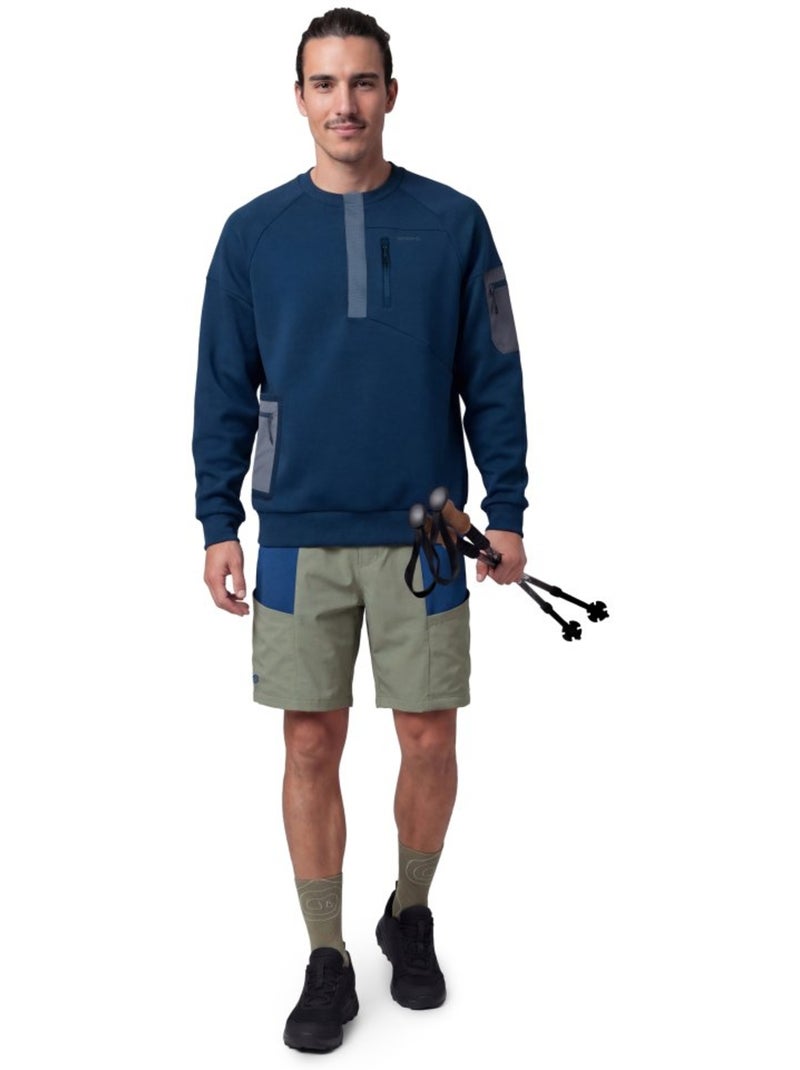 Camisola técnica de caminhada homem Azul - Kiabi