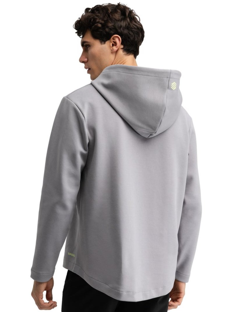Camisola técnica de mtb com capuz para homem Branco Cinza - Kiabi