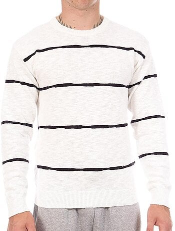 Camisola Teddy Smith Lizio para Homem Branca/Preta