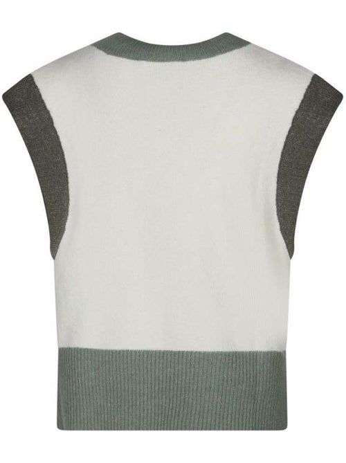 Camisola Teddy Smith Silvia para Mulher Branca e Verde - Kiabi