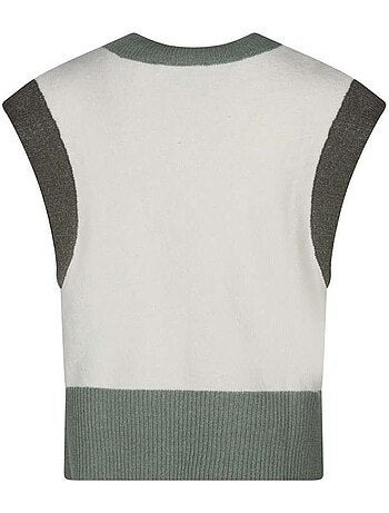 Camisola Teddy Smith Silvia para Mulher Branca e Verde