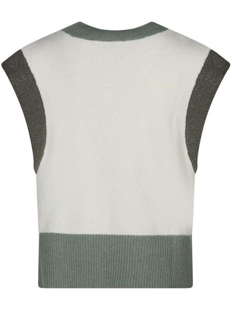 Camisola Teddy Smith Silvia para Mulher Branca e Verde Branco - Kiabi