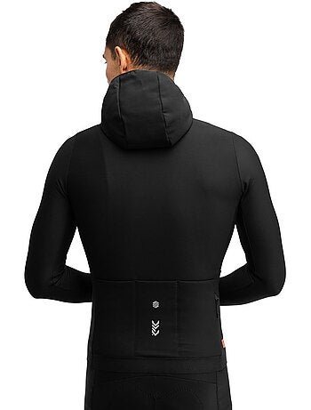 Camisola térmica de ciclismo com capuz homem