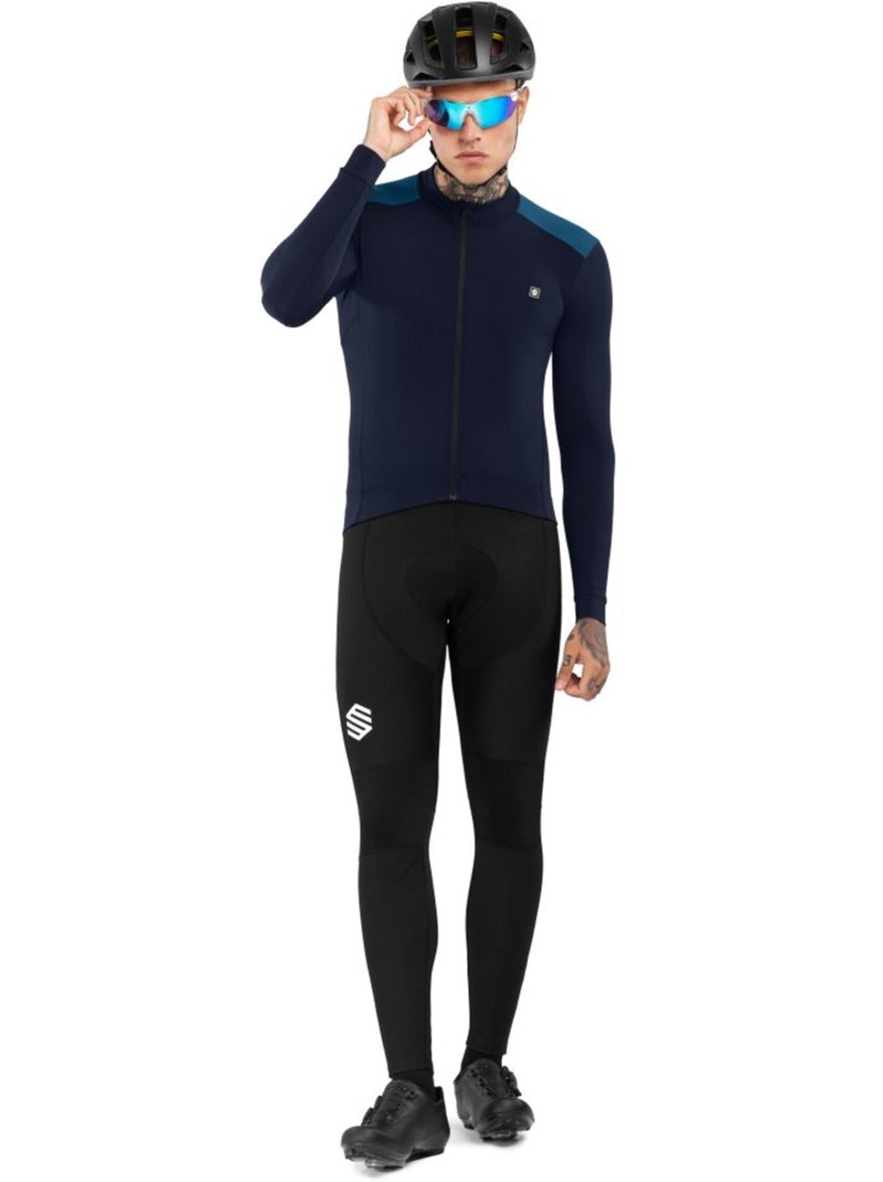 Camisola térmica de ciclismo para homem Azul-marinho - Kiabi
