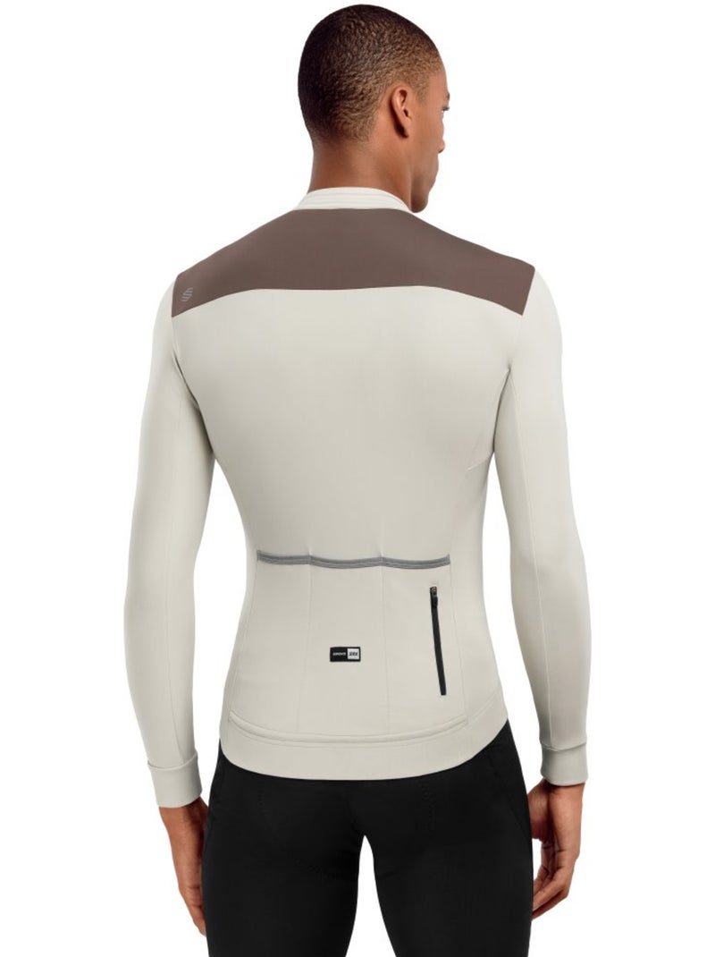 Camisola térmica de ciclismo para homem Bege - Kiabi