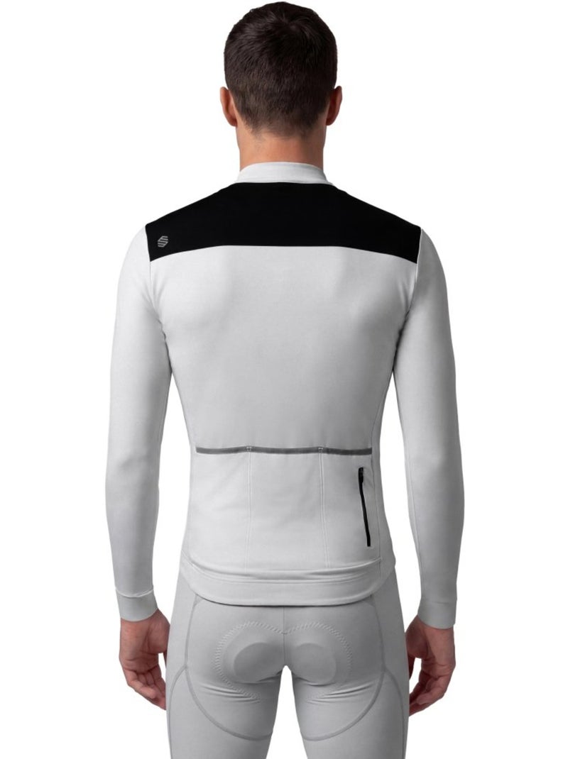 Camisola térmica de ciclismo para homem Branco Cinza - Kiabi