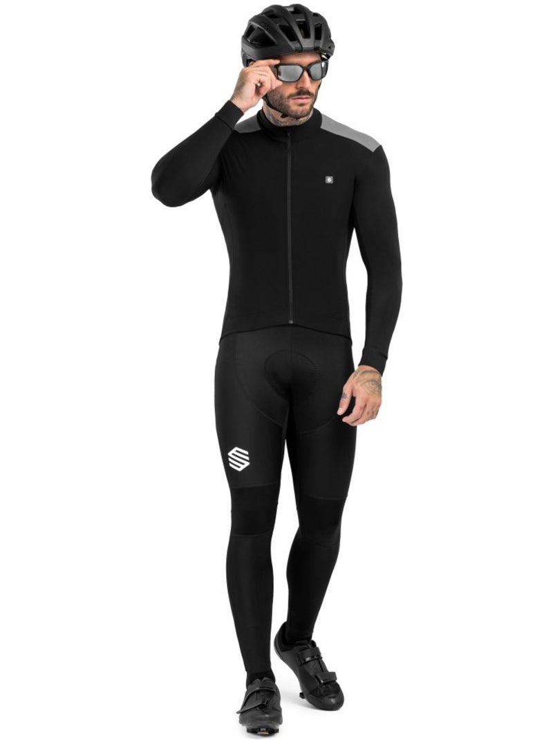Camisola térmica de ciclismo para homem Preto - Kiabi