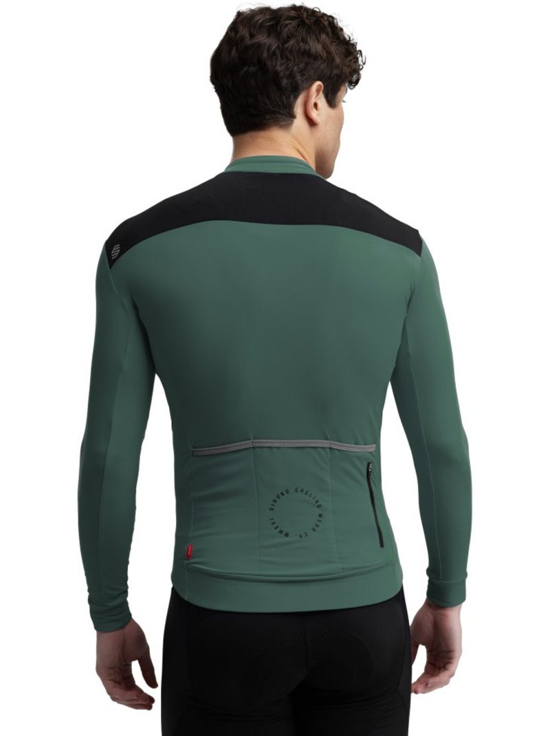 Camisola térmica de ciclismo para homem Verde escuro - Kiabi