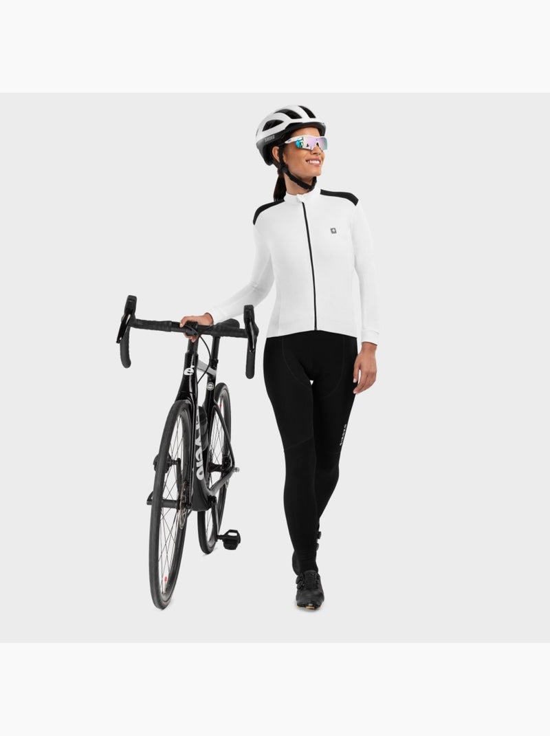 Camisola térmica de ciclismo para mulher Branco - Kiabi