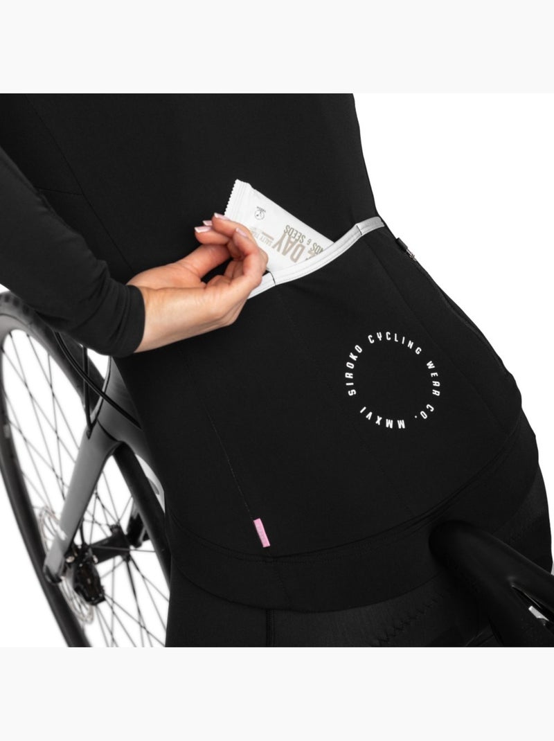 Camisola térmica de ciclismo para mulher Preto - Kiabi