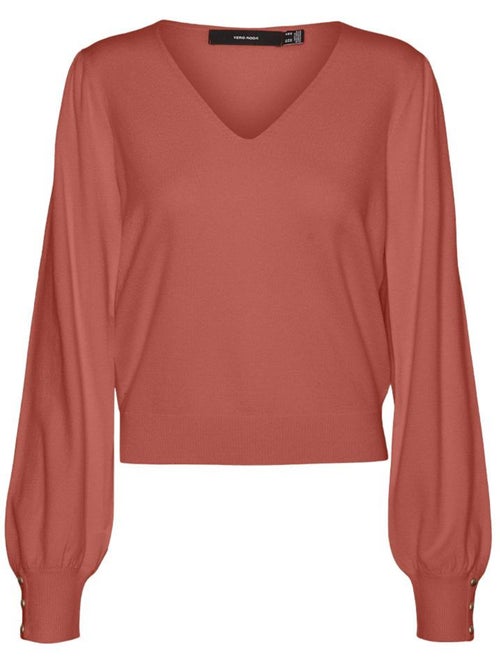 Camisola terracota feminina vero moda holly karis - Kiabi