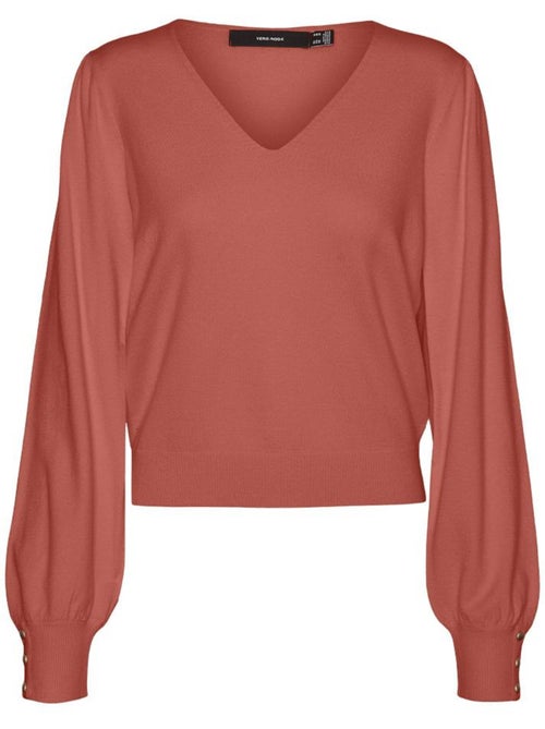 Camisola terracota feminina vero moda holly karis - Kiabi