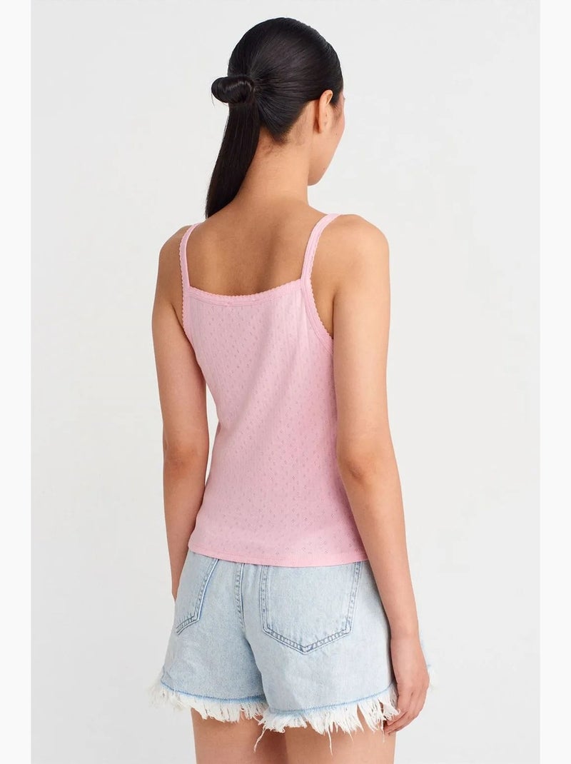 Camisola texturizada algodão modal dilvin Rosa-claro - Kiabi