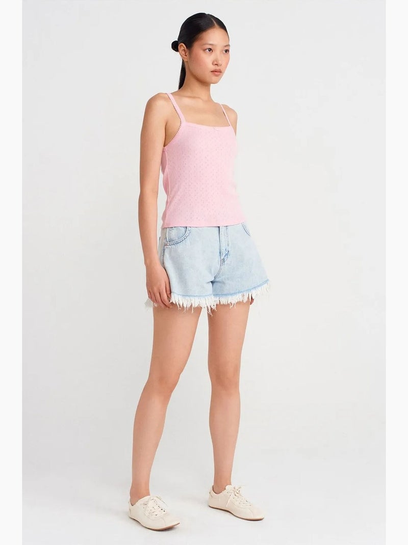 Camisola texturizada algodão modal dilvin Rosa-claro - Kiabi