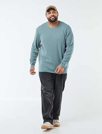 Camisola texturizada em malha stretch