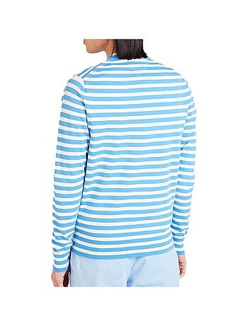 Camisola Tommy Hilfiger 1985 Crew Neck Azul/Branco para Homem