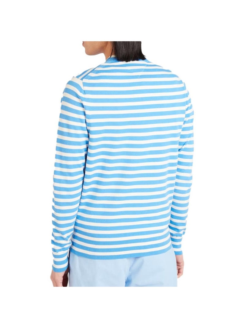 Camisola Tommy Hilfiger 1985 Crew Neck Azul/Branco para Homem Azul - Kiabi