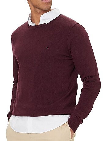 Camisola tommy hilfiger essential de homem roxa