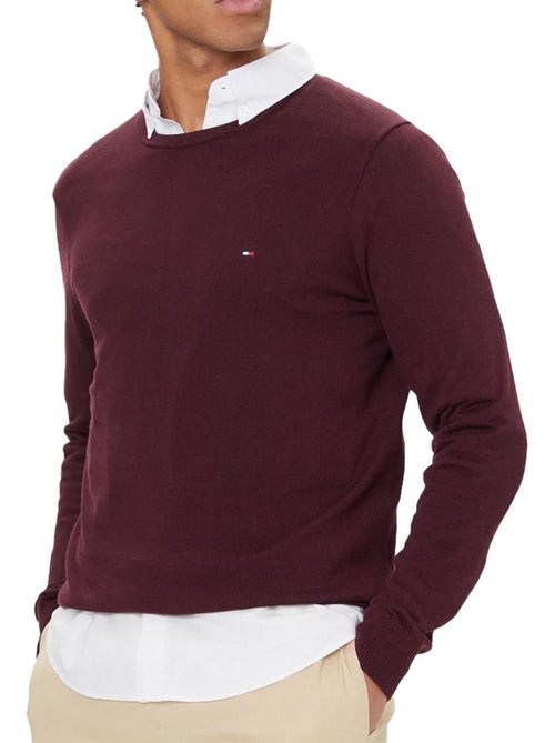 Camisola tommy hilfiger essential de homem roxa - Kiabi Camisola tommy hilfiger essential de homem roxa - Kiabi