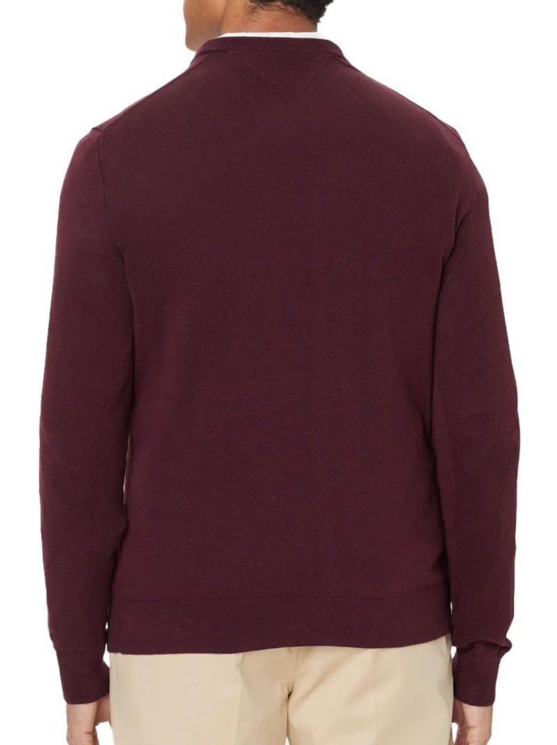 Camisola Tommy Hilfiger Essential de Homem Roxa Roxo ameixa - Kiabi
