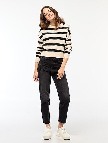 Camisola top crop em malha suave