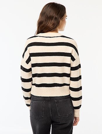 Camisola top crop em malha suave