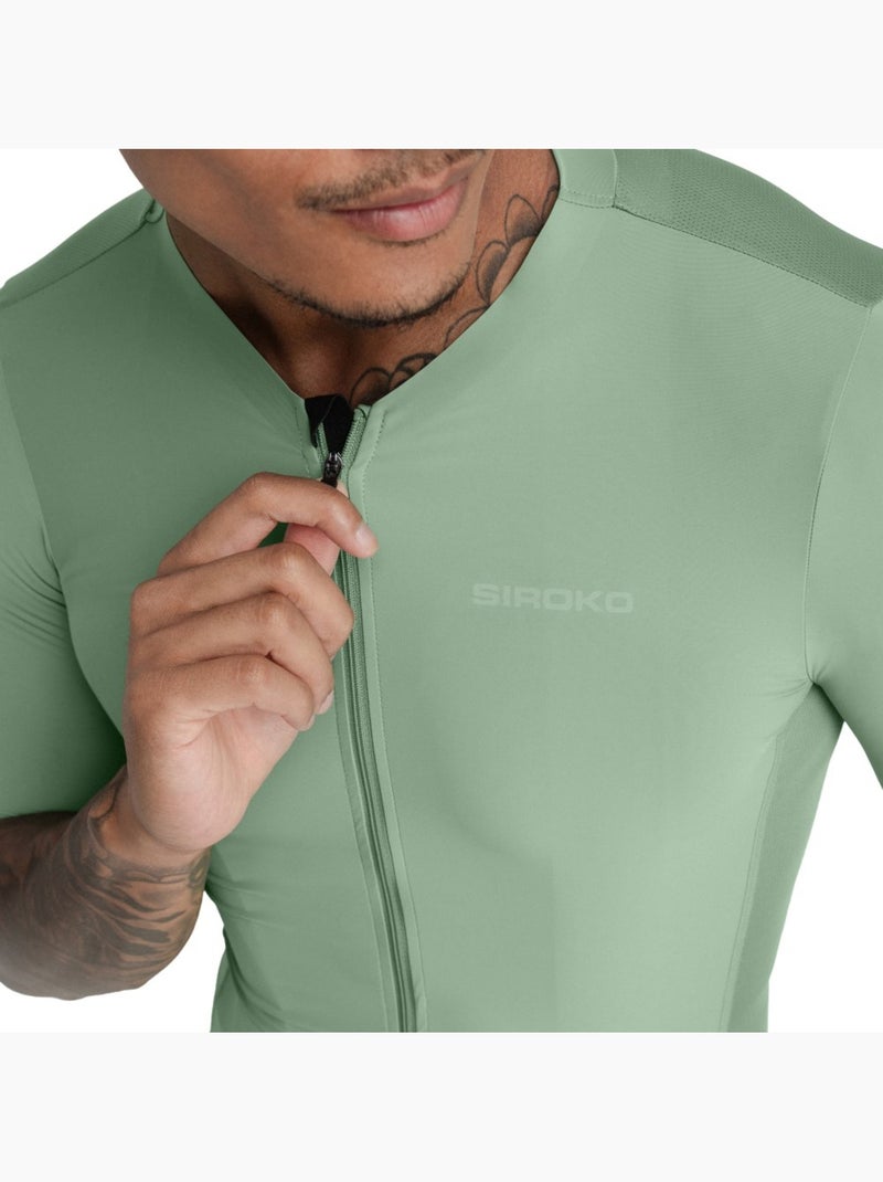 Camisola ultraleve de ciclismo homem Verde oliva - Kiabi