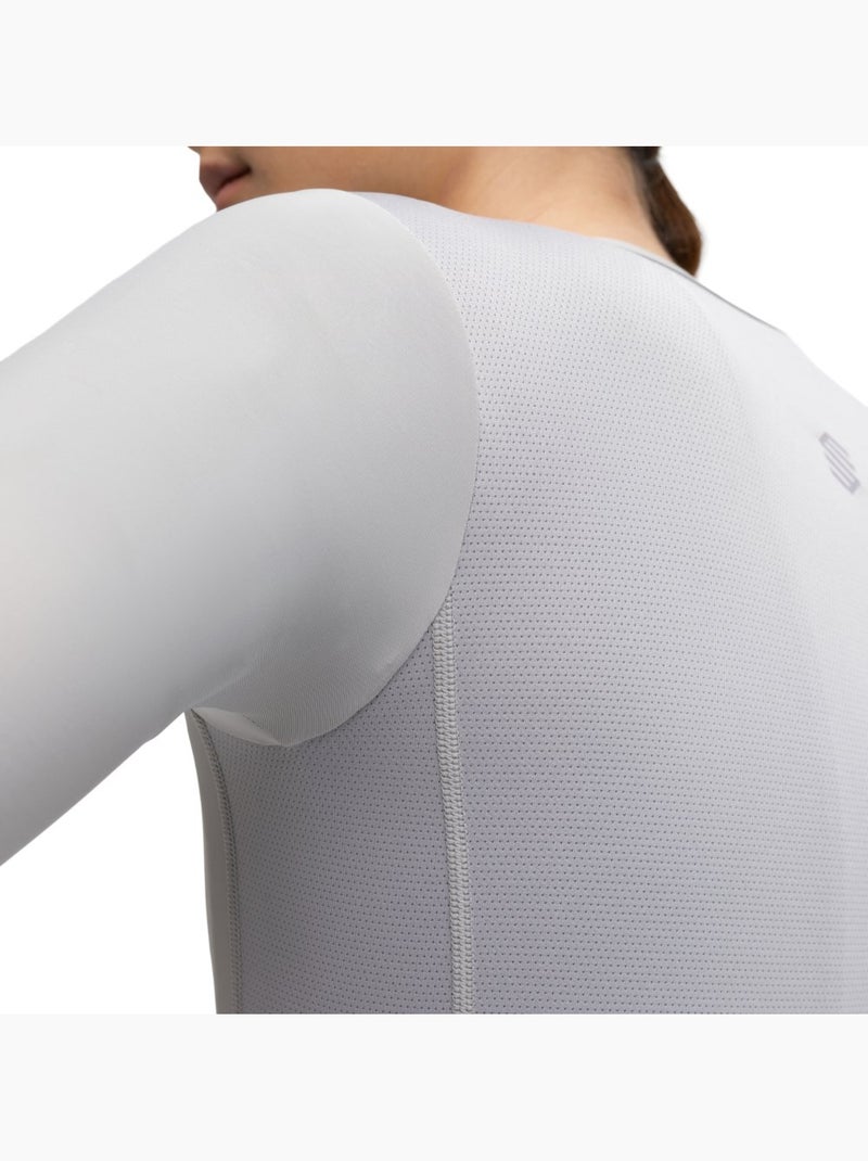 Camisola ultraleve de ciclismo mulher Branco Cinza - Kiabi